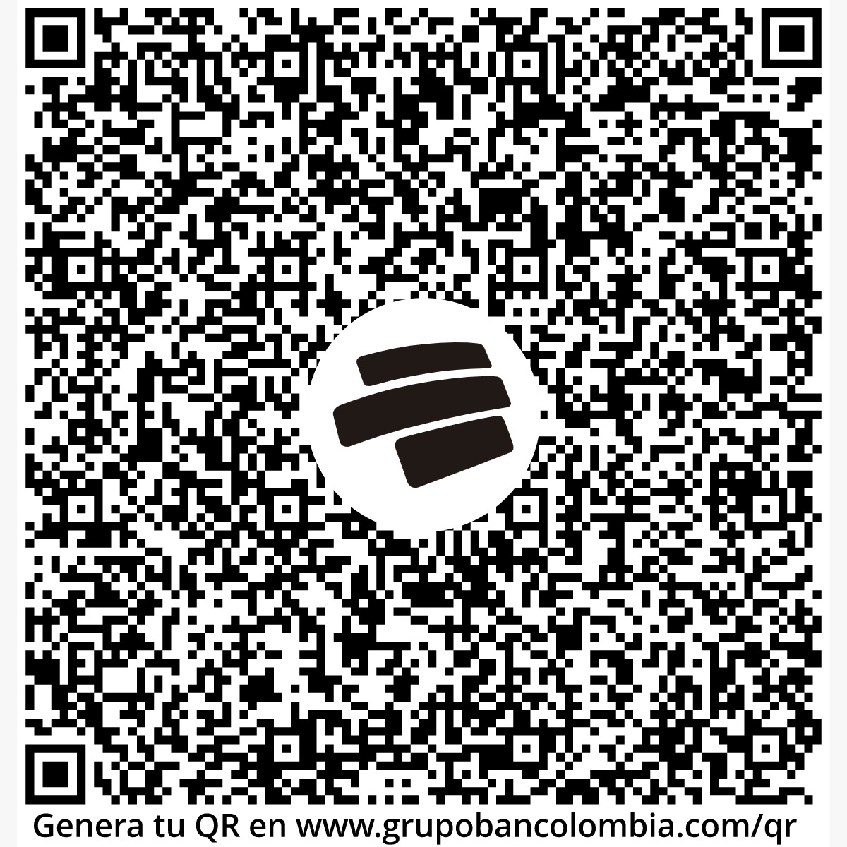 QR Bancolombia Frecuencia F